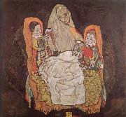 Egon Schiele Moth with two Children oil painting picture wholesale